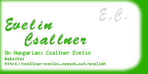 evelin csallner business card